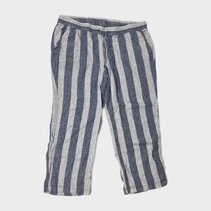 Old Navy Womens Linen Blend Stripe Pant size XL